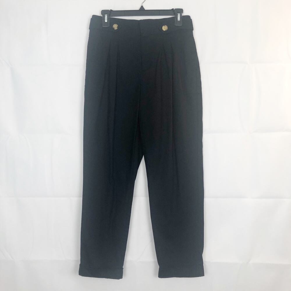 Laundry by Shelli Segal High Waist Ankle Black Pants Size 8